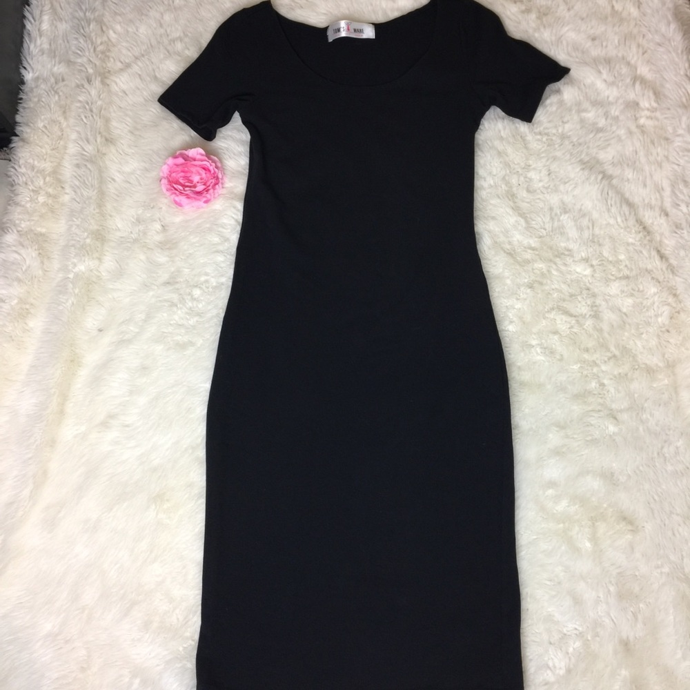 TOM’S WARE BLACK CASUAL DRESS SIZE S